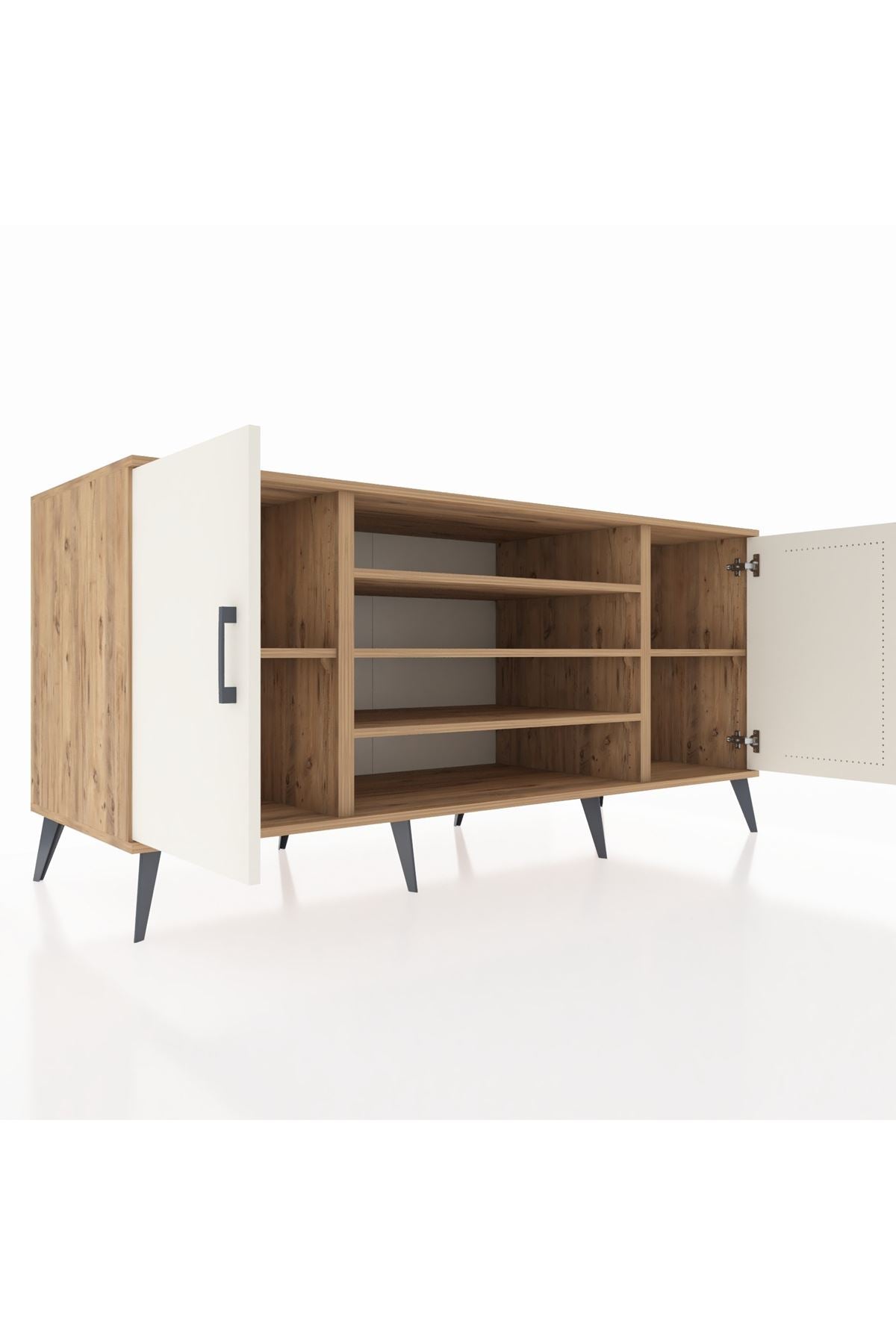 Kronos Konsol 5 Raflı 2 Kapaklı 176x59x83 - S610M037V24C