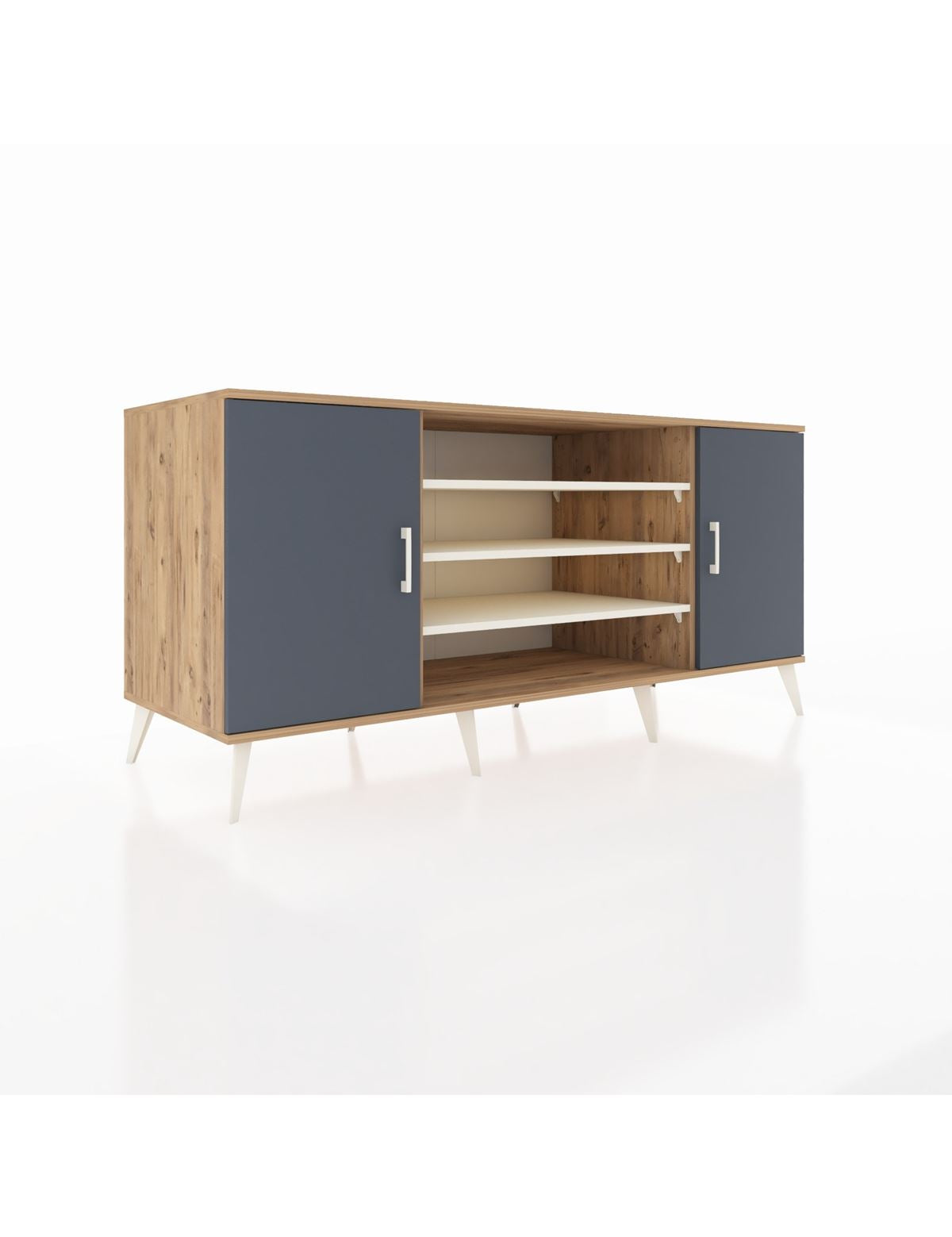 Kronos Konsol 5 Raflı 2 Kapaklı 176x59x83 - S610M037V25C