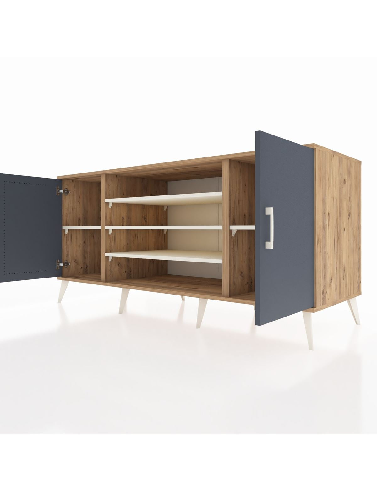 Kronos Konsol 5 Raflı 2 Kapaklı 176x59x83 - S610M037V25C