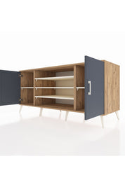 Kronos Konsol 5 Raflı 2 Kapaklı 176x59x83 - S610M037V25C