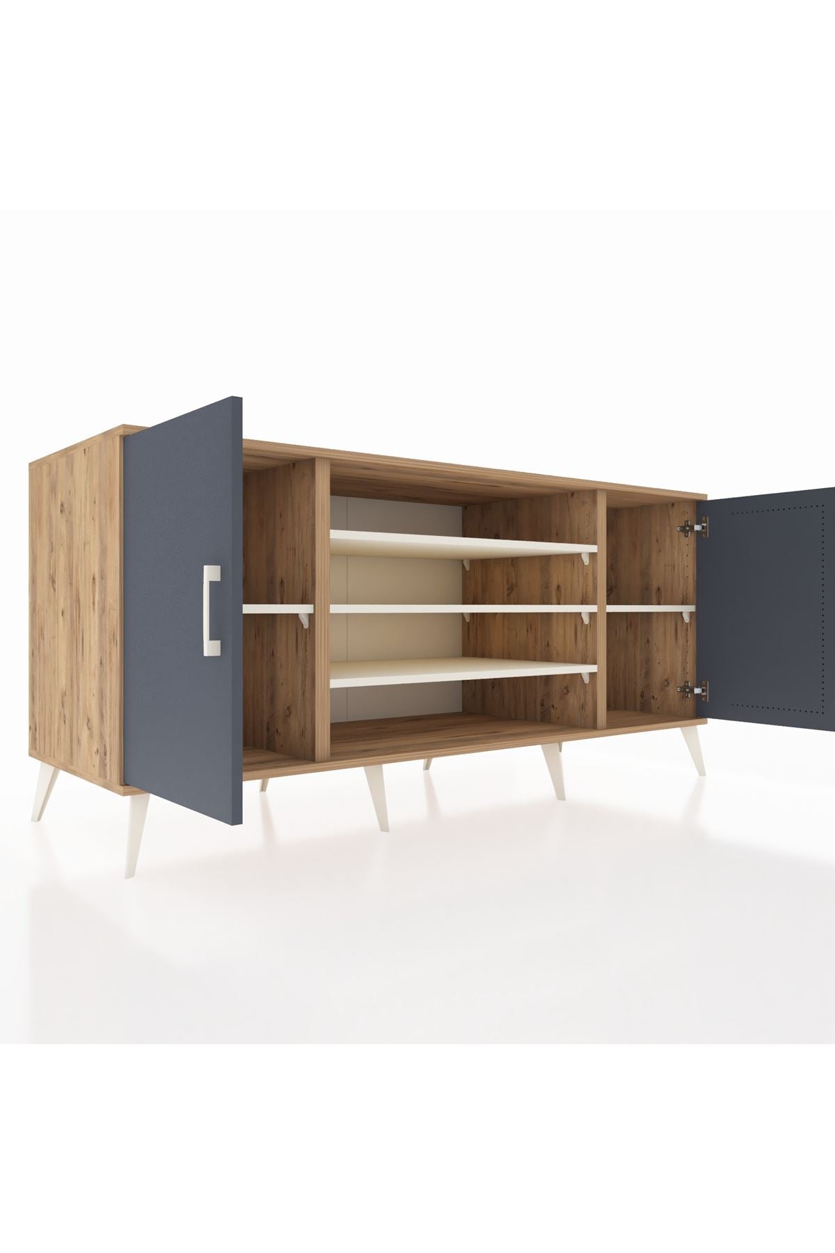 Kronos Konsol 5 Raflı 2 Kapaklı 176x59x83 - S610M037V25C