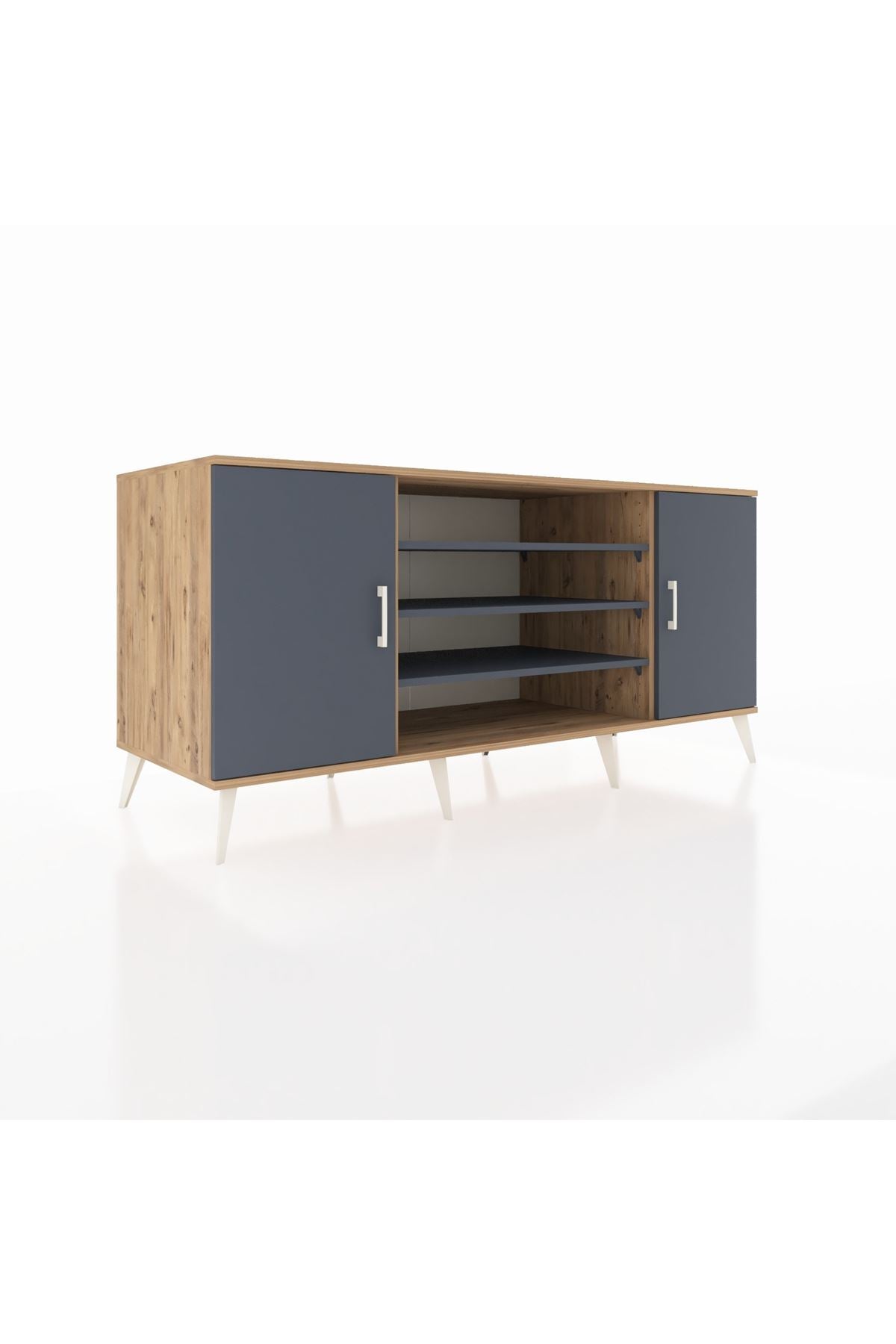 Kronos Konsol 5 Raflı 2 Kapaklı 176x59x83 - S610M037V26C