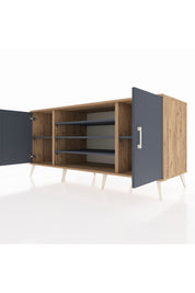 Kronos Konsol 5 Raflı 2 Kapaklı 176x59x83 - S610M037V26C