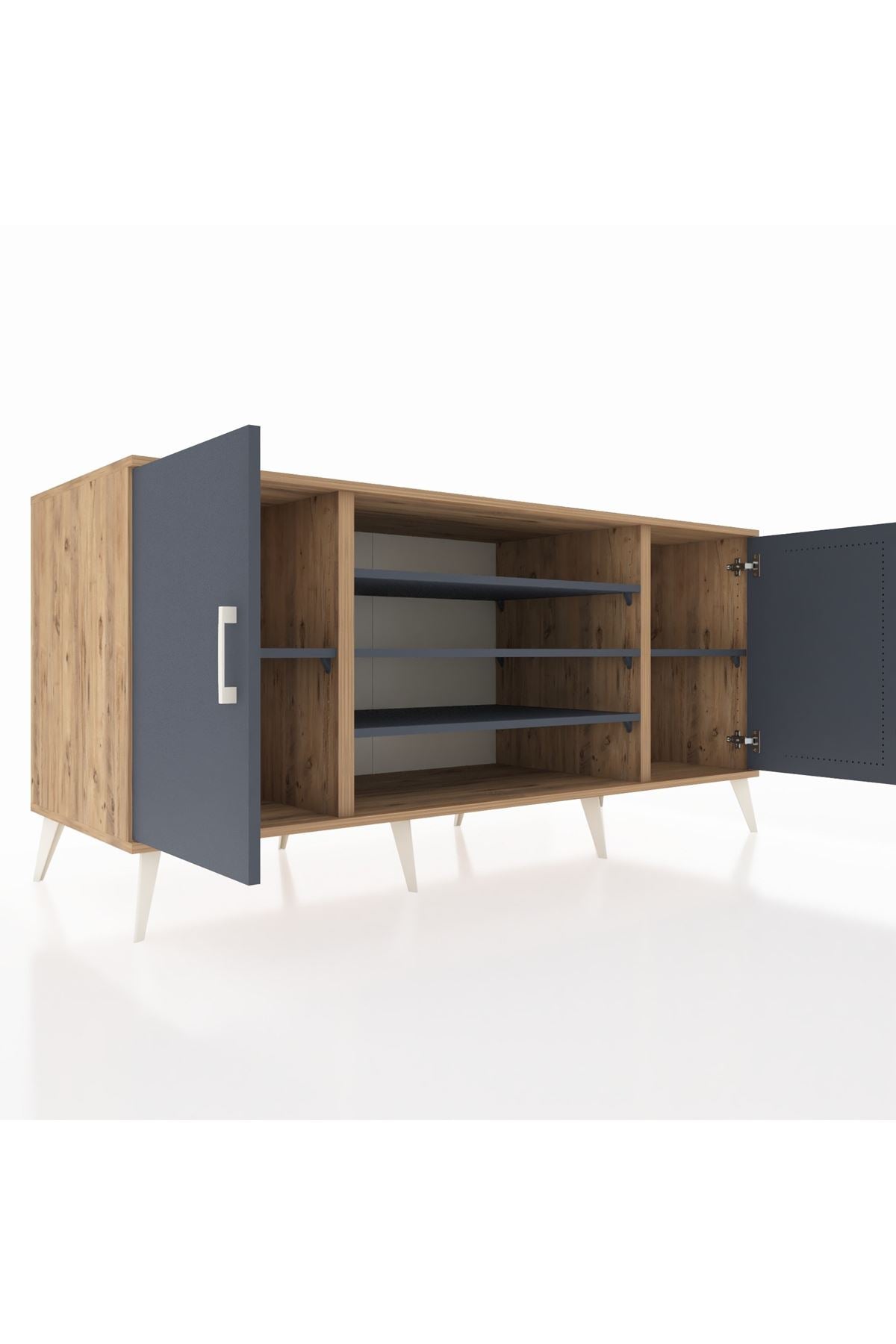 Kronos Konsol 5 Raflı 2 Kapaklı 176x59x83 - S610M037V26C