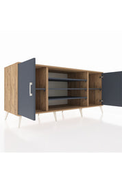 Kronos Konsol 5 Raflı 2 Kapaklı 176x59x83 - S610M037V26C