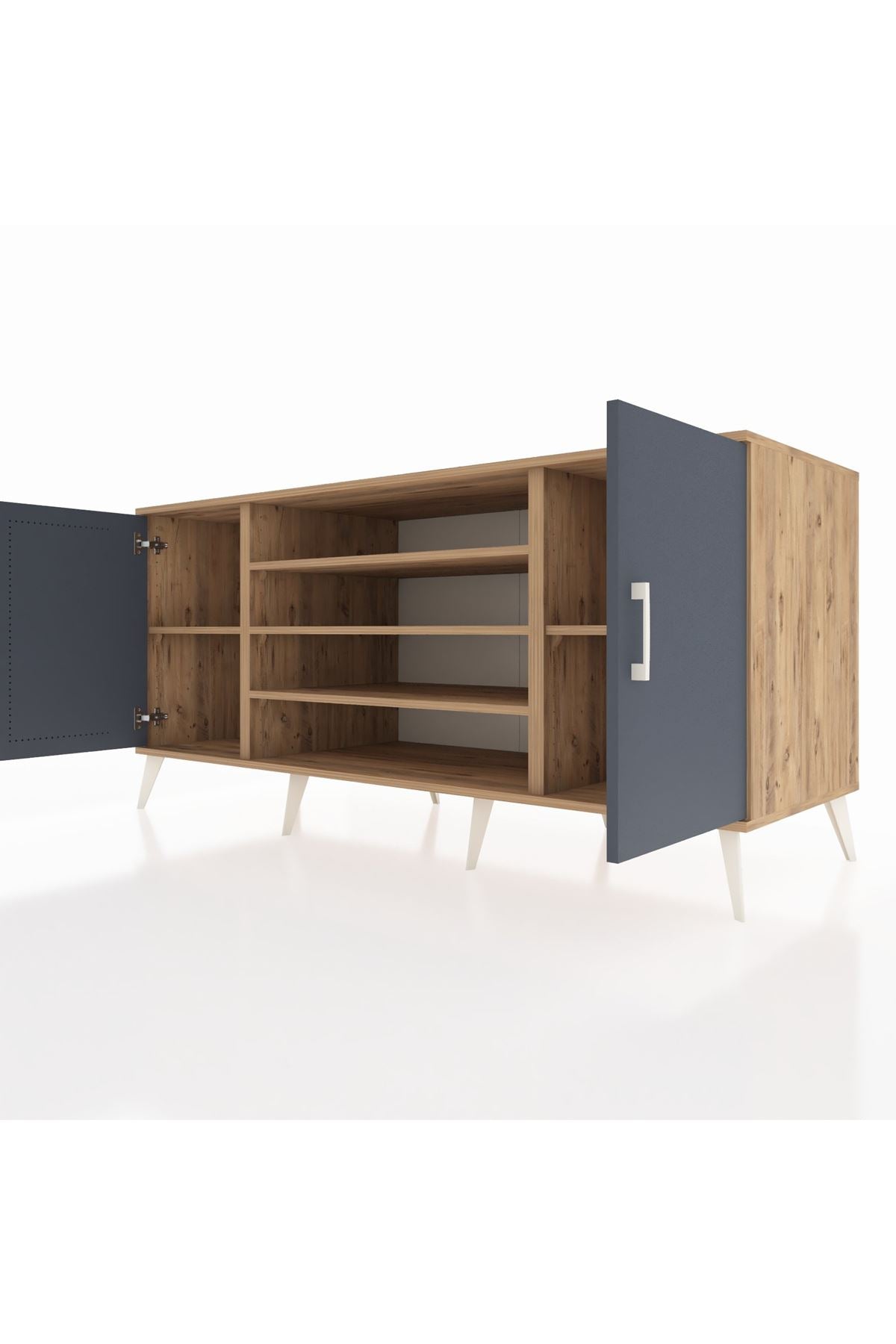 Kronos Konsol 5 Raflı 2 Kapaklı 176x59x83 - S610M037V27C