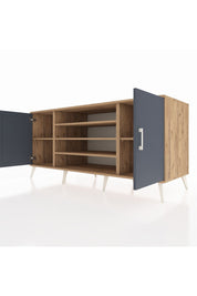 Kronos Konsol 5 Raflı 2 Kapaklı 176x59x83 - S610M037V27C