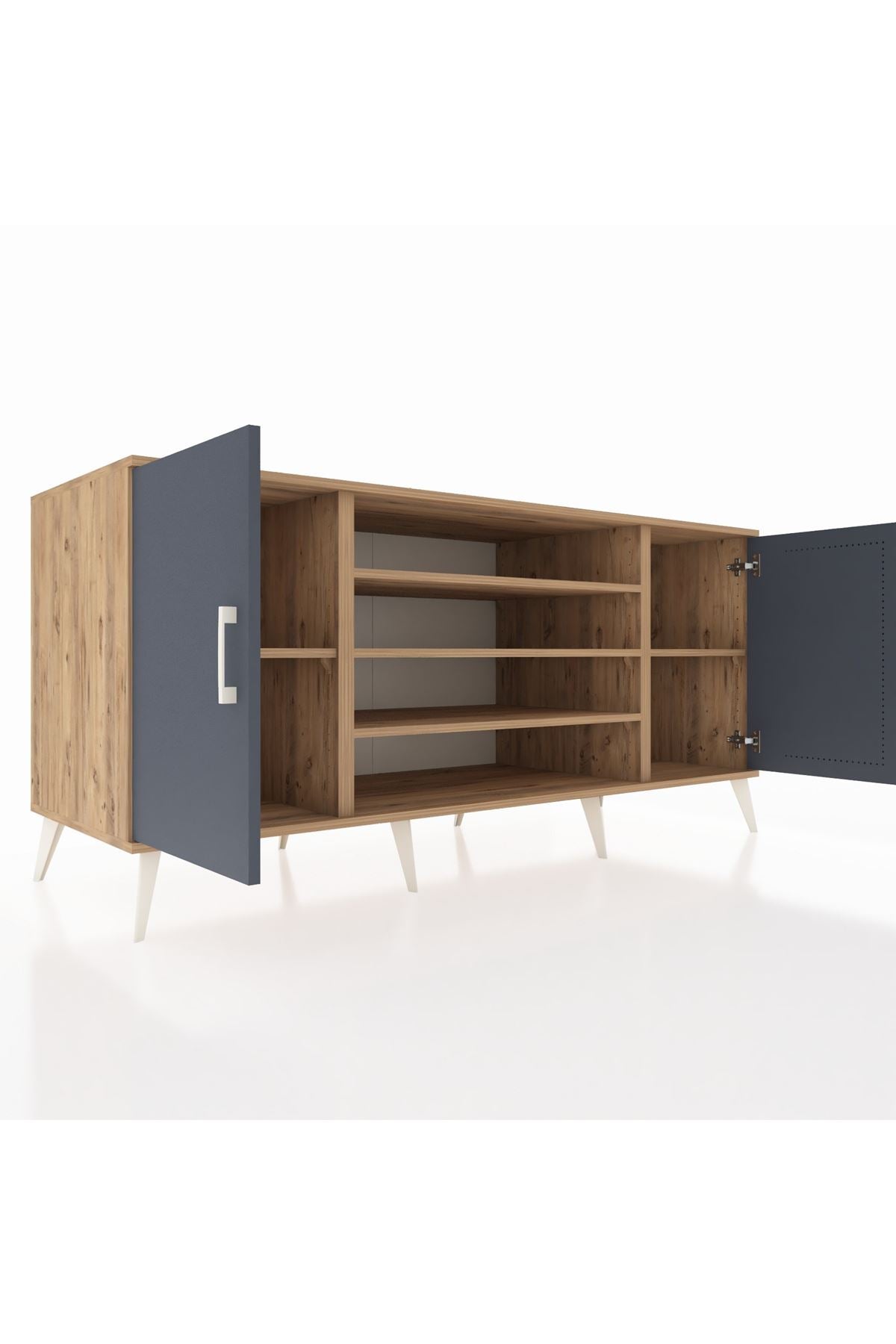 Kronos Konsol 5 Raflı 2 Kapaklı 176x59x83 - S610M037V27C