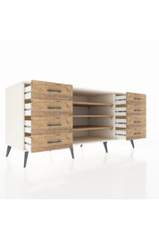 Kronos Konsol 3 Raflı 8 Çekmeceli 176x59x83 - S610M038V03C