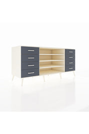Kronos Konsol 3 Raflı 8 Çekmeceli 176x59x83 - S610M038V05C