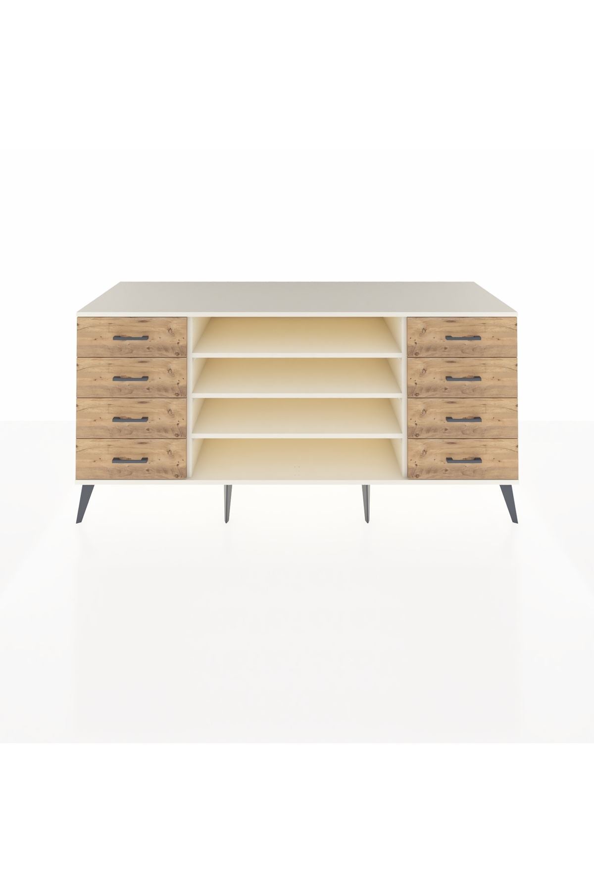 Kronos Konsol 3 Raflı 8 Çekmeceli 176x59x83 - S610M038V06C