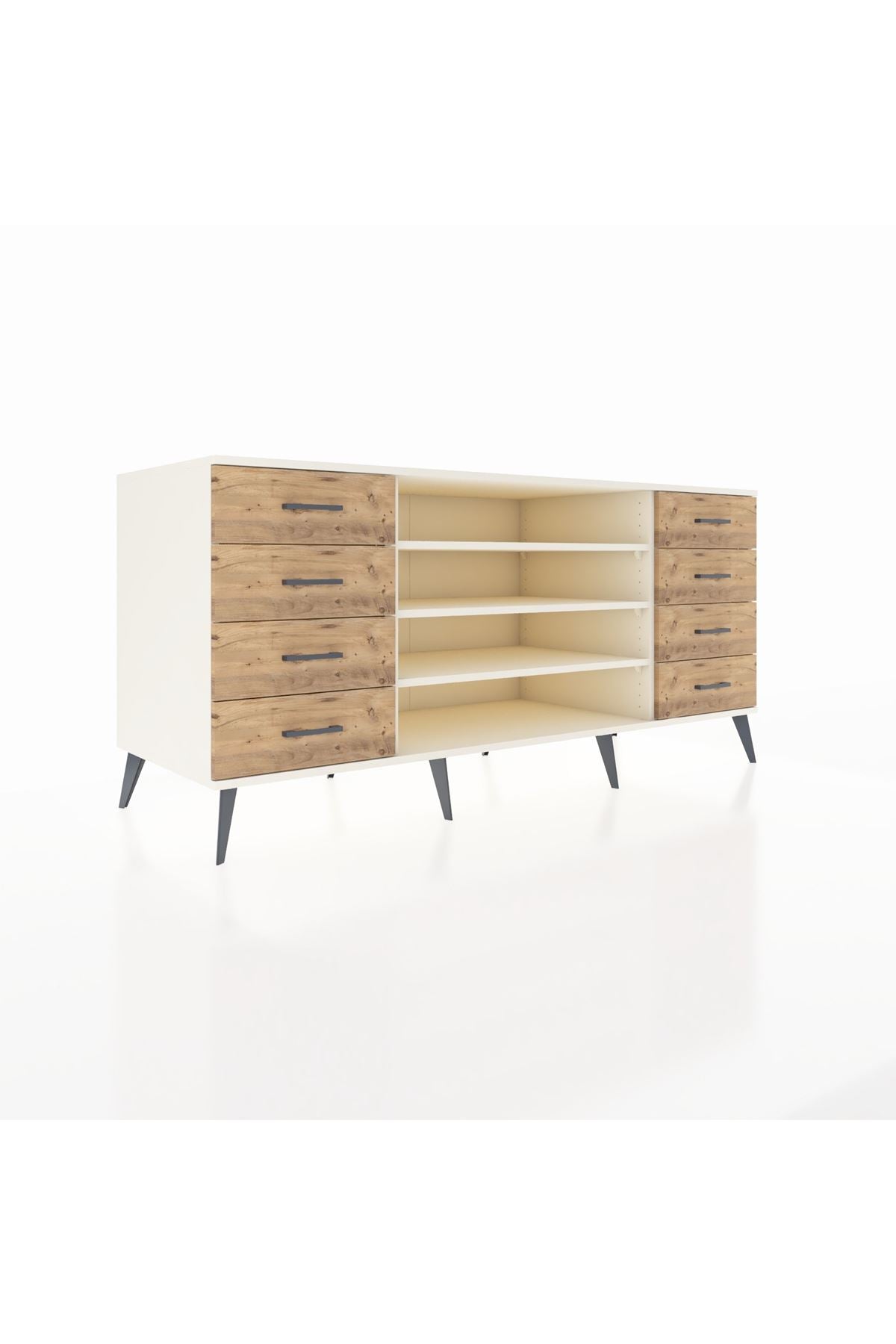 Kronos Konsol 3 Raflı 8 Çekmeceli 176x59x83 - S610M038V06C