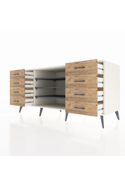 Kronos Konsol 3 Raflı 8 Çekmeceli 176x59x83 - S610M038V09C
