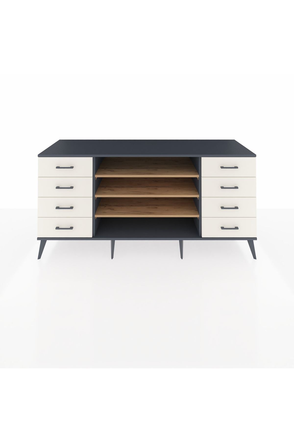 Kronos Konsol 3 Raflı 8 Çekmeceli 176x59x83 - S610M038V10C