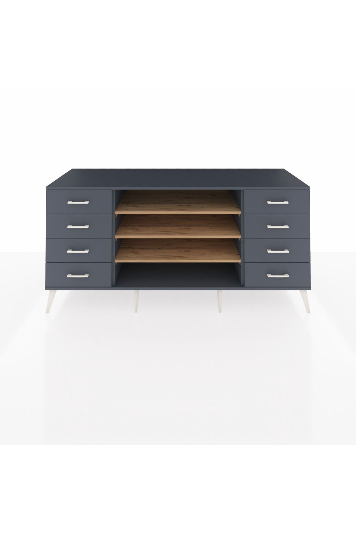 Kronos Konsol 3 Raflı 8 Çekmeceli 176x59x83 - S610M038V11C
