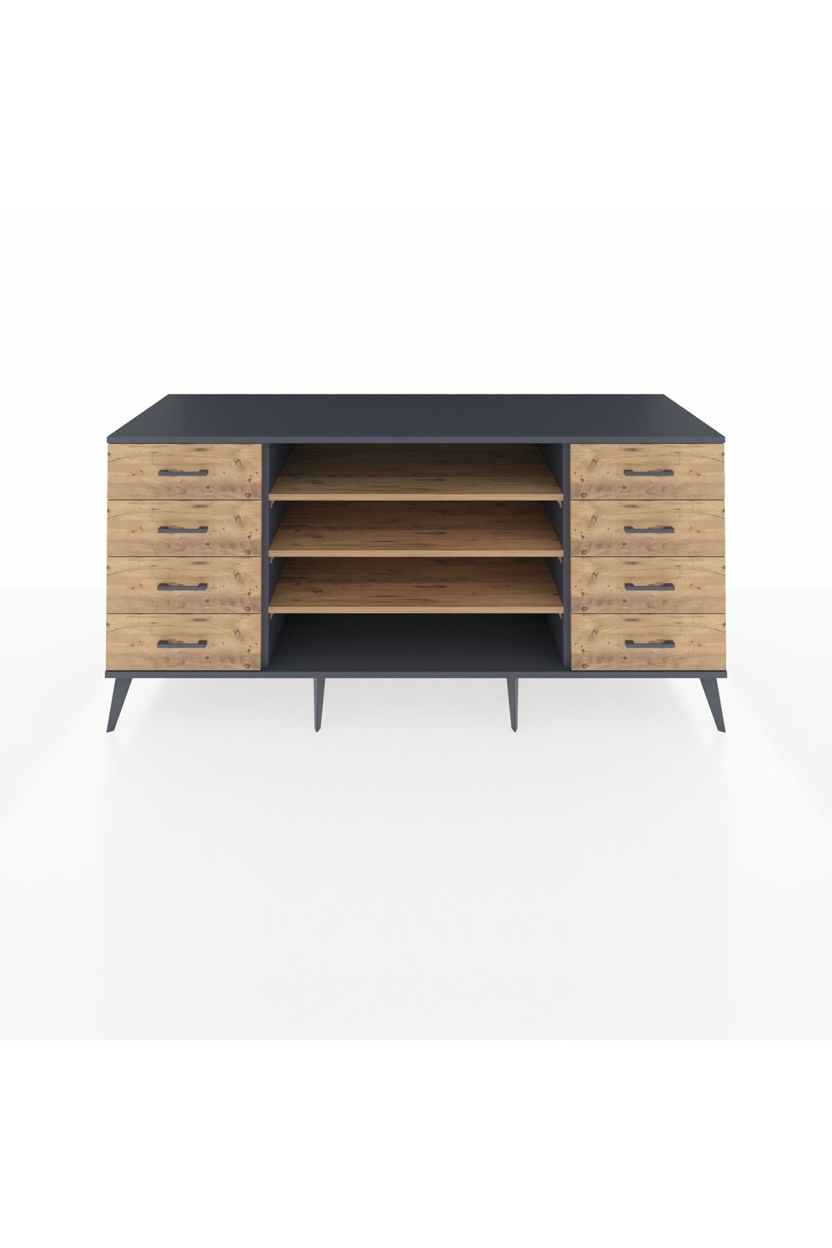 Kronos Konsol 3 Raflı 8 Çekmeceli 176x59x83 - S610M038V12C