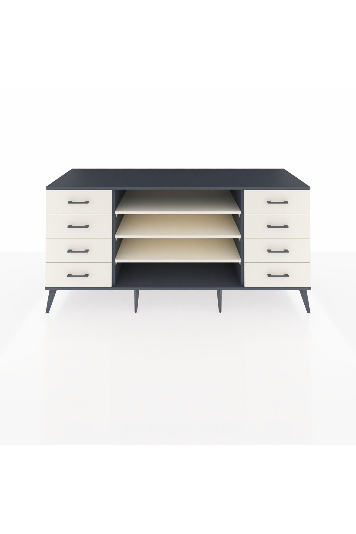 Kronos Konsol 3 Raflı 8 Çekmeceli 176x59x83 - S610M038V13C