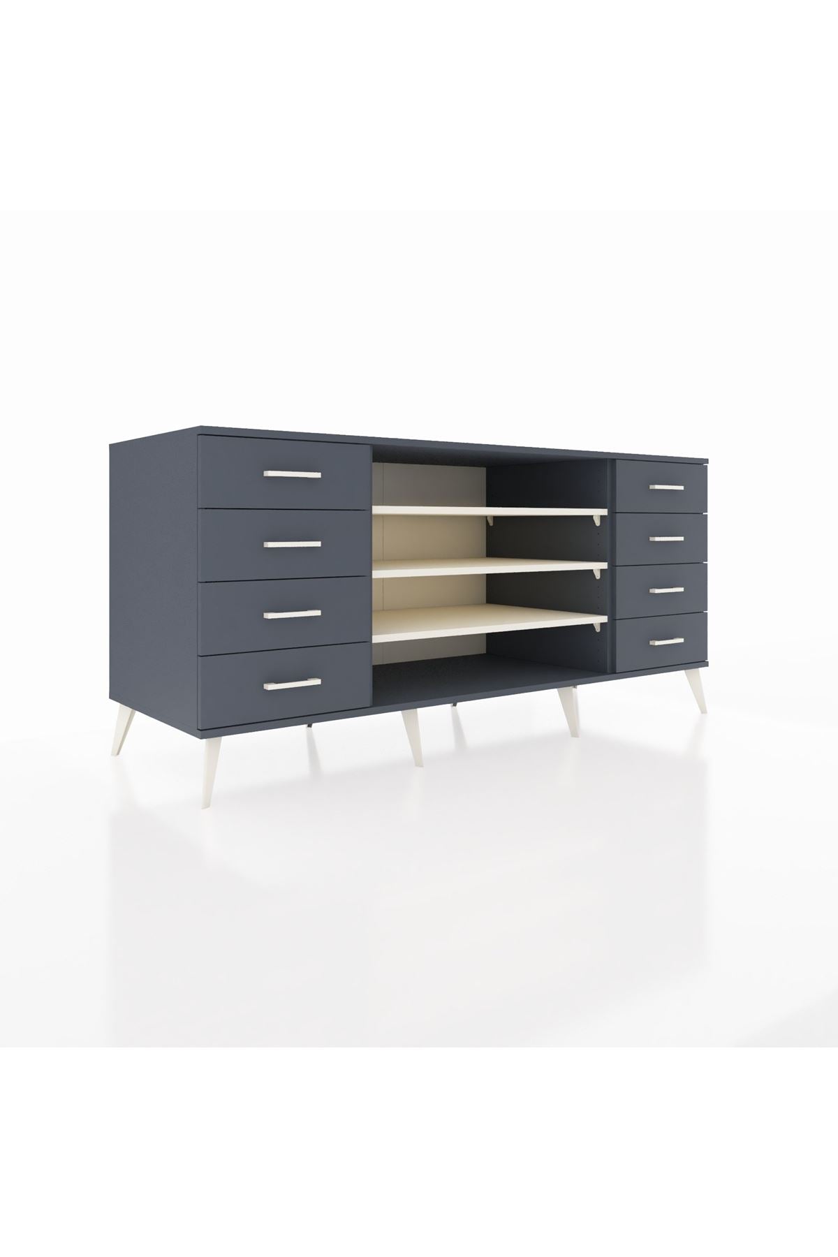 Kronos Konsol 3 Raflı 8 Çekmeceli 176x59x83 - S610M038V14C