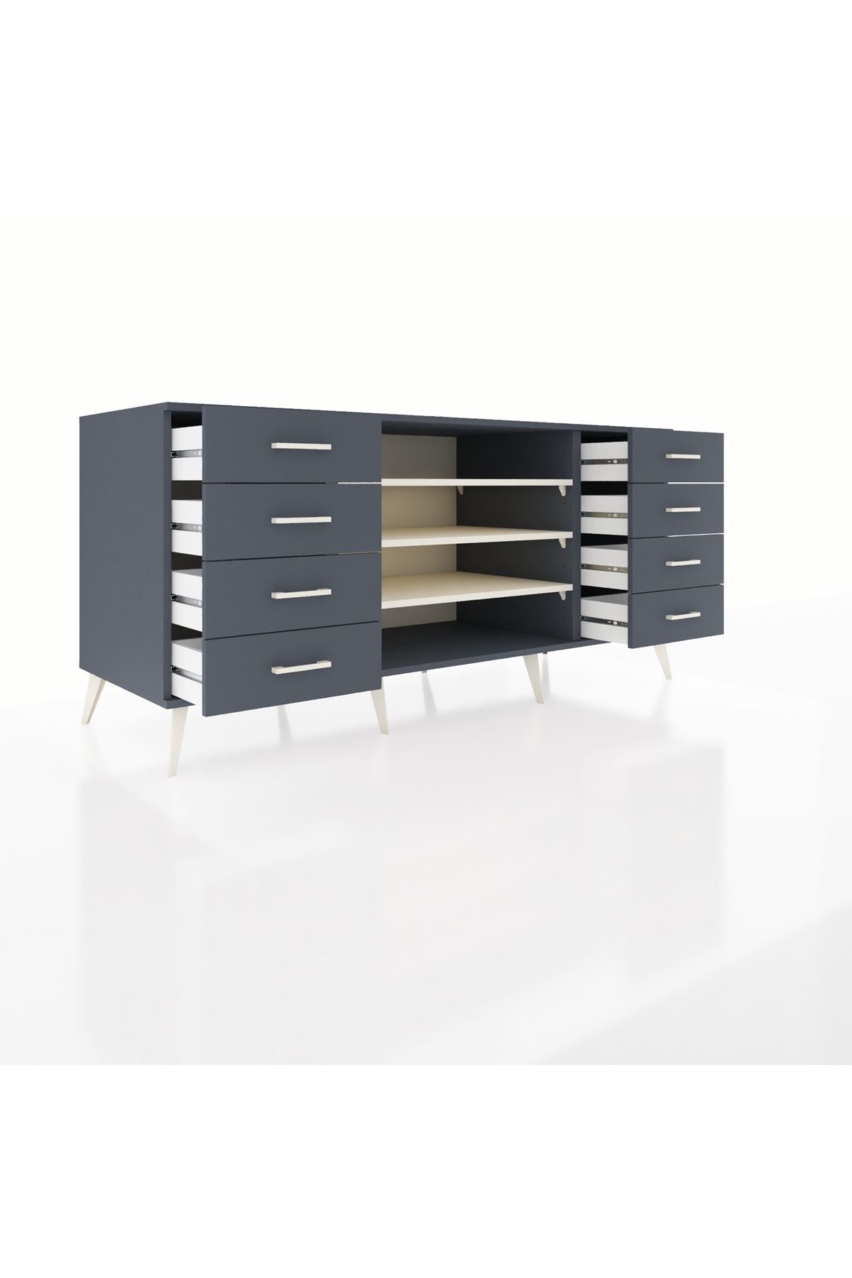 Kronos Konsol 3 Raflı 8 Çekmeceli 176x59x83 - S610M038V14C