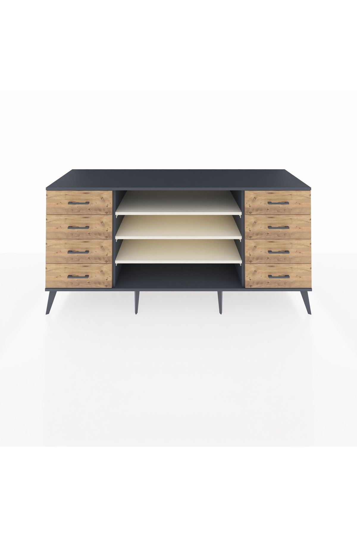 Kronos Konsol 3 Raflı 8 Çekmeceli 176x59x83 - S610M038V15C