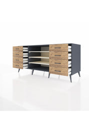 Kronos Konsol 3 Raflı 8 Çekmeceli 176x59x83 - S610M038V15C