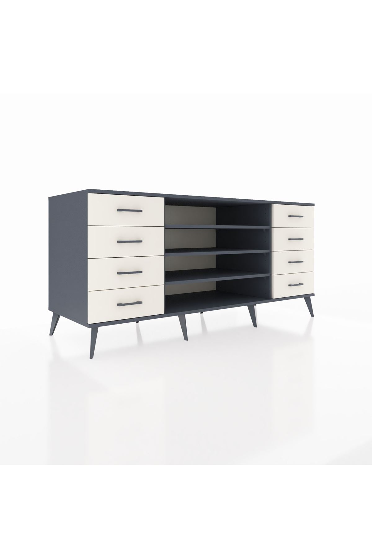 Kronos Konsol 3 Raflı 8 Çekmeceli 176x59x83 - S610M038V16C