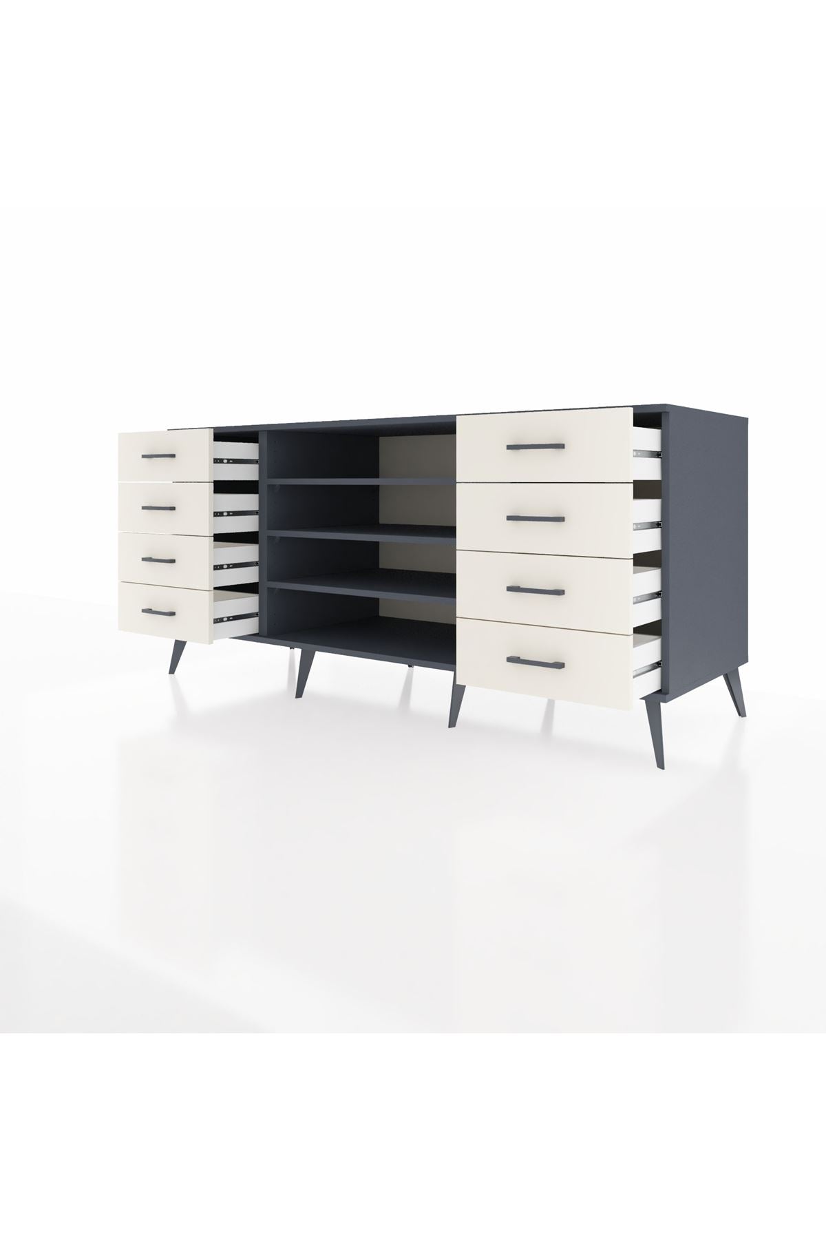 Kronos Konsol 3 Raflı 8 Çekmeceli 176x59x83 - S610M038V16C