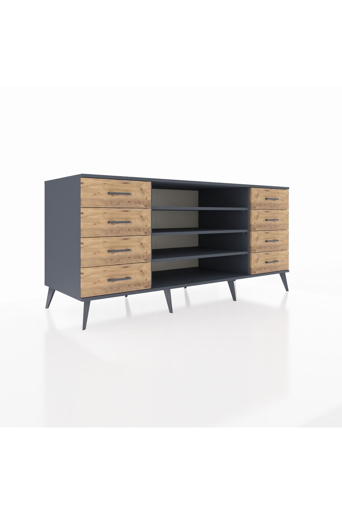 Kronos Konsol 3 Raflı 8 Çekmeceli 176x59x83 - S610M038V18C
