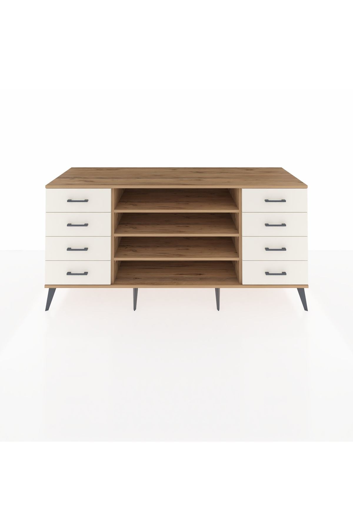 Kronos Konsol 3 Raflı 8 Çekmeceli 176x59x83 - S610M038V19C