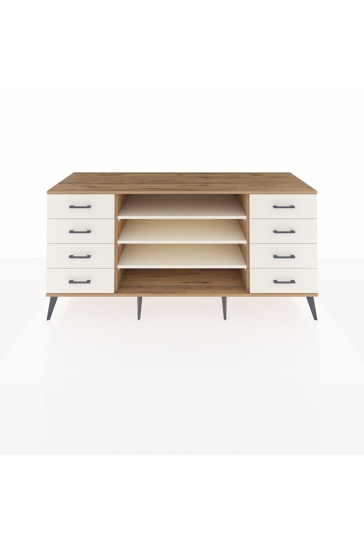 Kronos Konsol 3 Raflı 8 Çekmeceli 176x59x83 - S610M038V22C