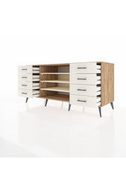 Kronos Konsol 3 Raflı 8 Çekmeceli 176x59x83 - S610M038V22C