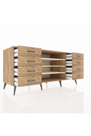 Kronos Konsol 3 Raflı 8 Çekmeceli 176x59x83 - S610M038V24C