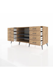 Kronos Konsol 3 Raflı 8 Çekmeceli 176x59x83 - S610M038V27C