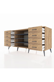 Kronos Konsol 3 Raflı 8 Çekmeceli 176x59x83 - S610M038V27C