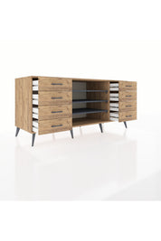 Kronos Konsol 3 Raflı 8 Çekmeceli 176x59x83 - S610M038V27C
