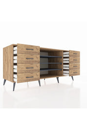 Kronos Konsol 3 Raflı 8 Çekmeceli 176x59x83 - S610M038V27C