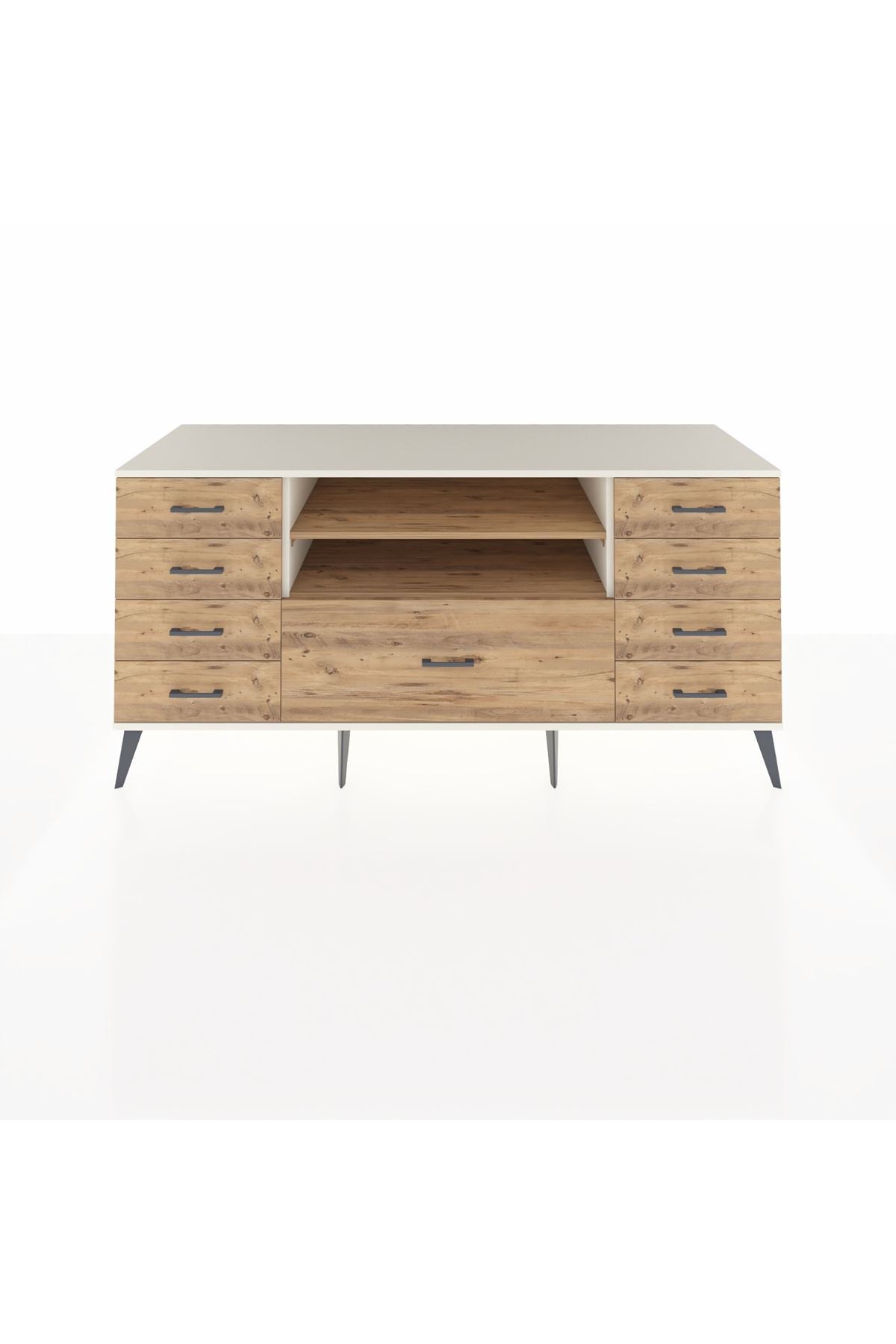 Kronos Konsol 2 Raflı 9 Çekmeceli 176x59x83 - S610M039V03C