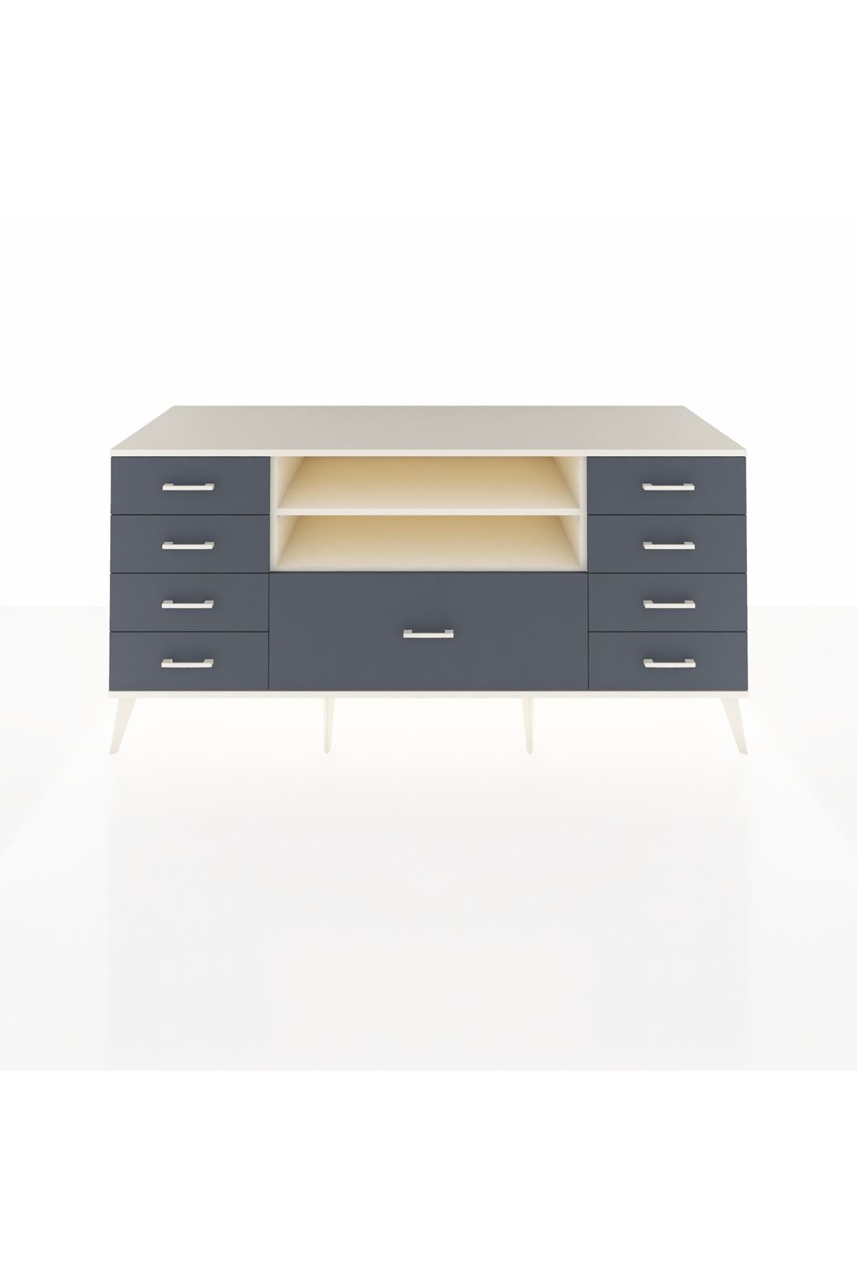 Kronos Konsol 2 Raflı 9 Çekmeceli 176x59x83 - S610M039V05C