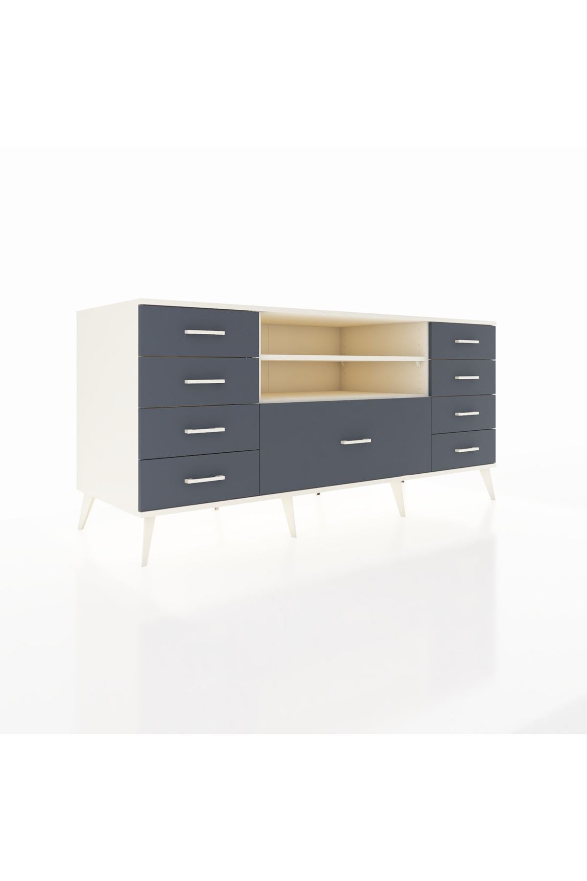 Kronos Konsol 2 Raflı 9 Çekmeceli 176x59x83 - S610M039V05C