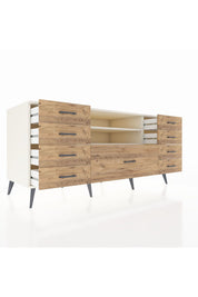 Kronos Konsol 2 Raflı 9 Çekmeceli 176x59x83 - S610M039V06C