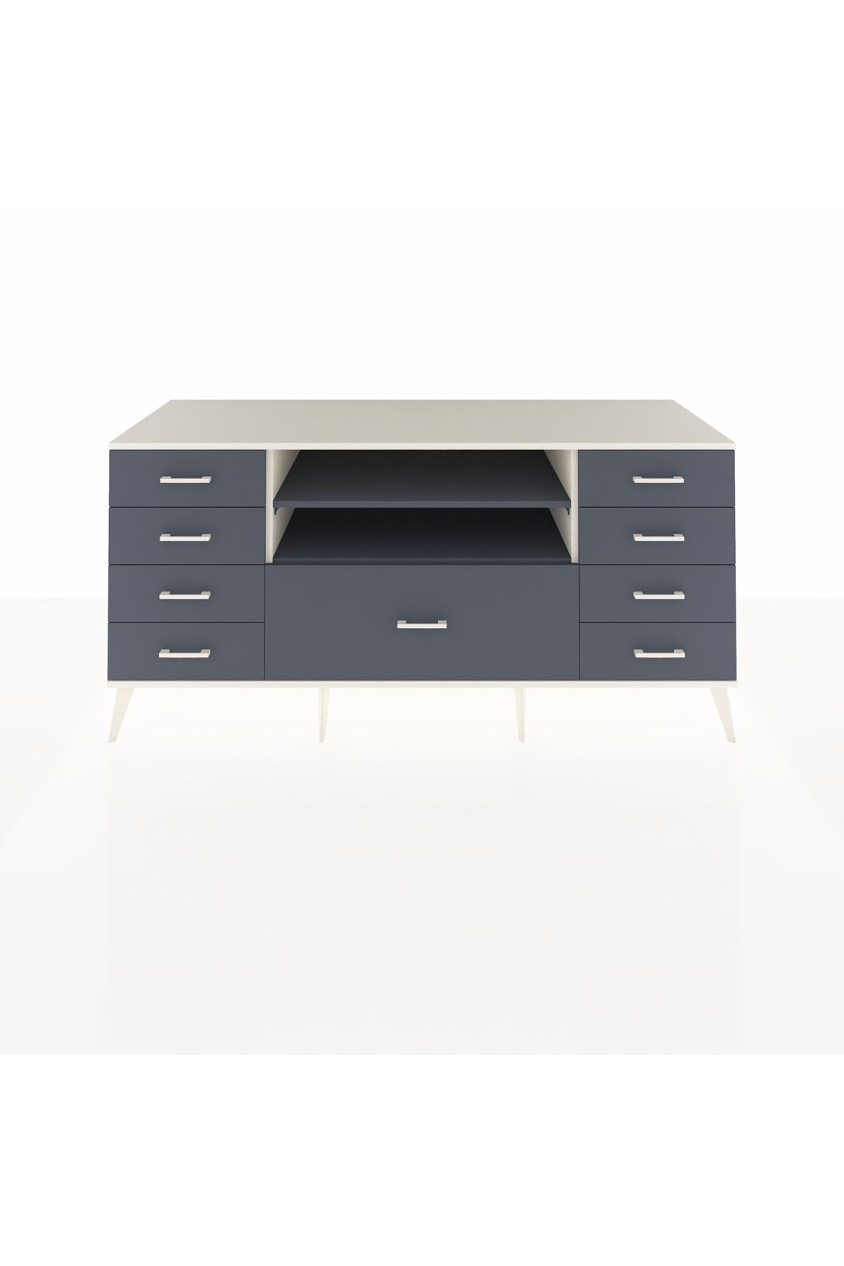Kronos Konsol 2 Raflı 9 Çekmeceli 176x59x83 - S610M039V08C