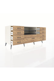 Kronos Konsol 2 Raflı 9 Çekmeceli 176x59x83 - S610M039V09C