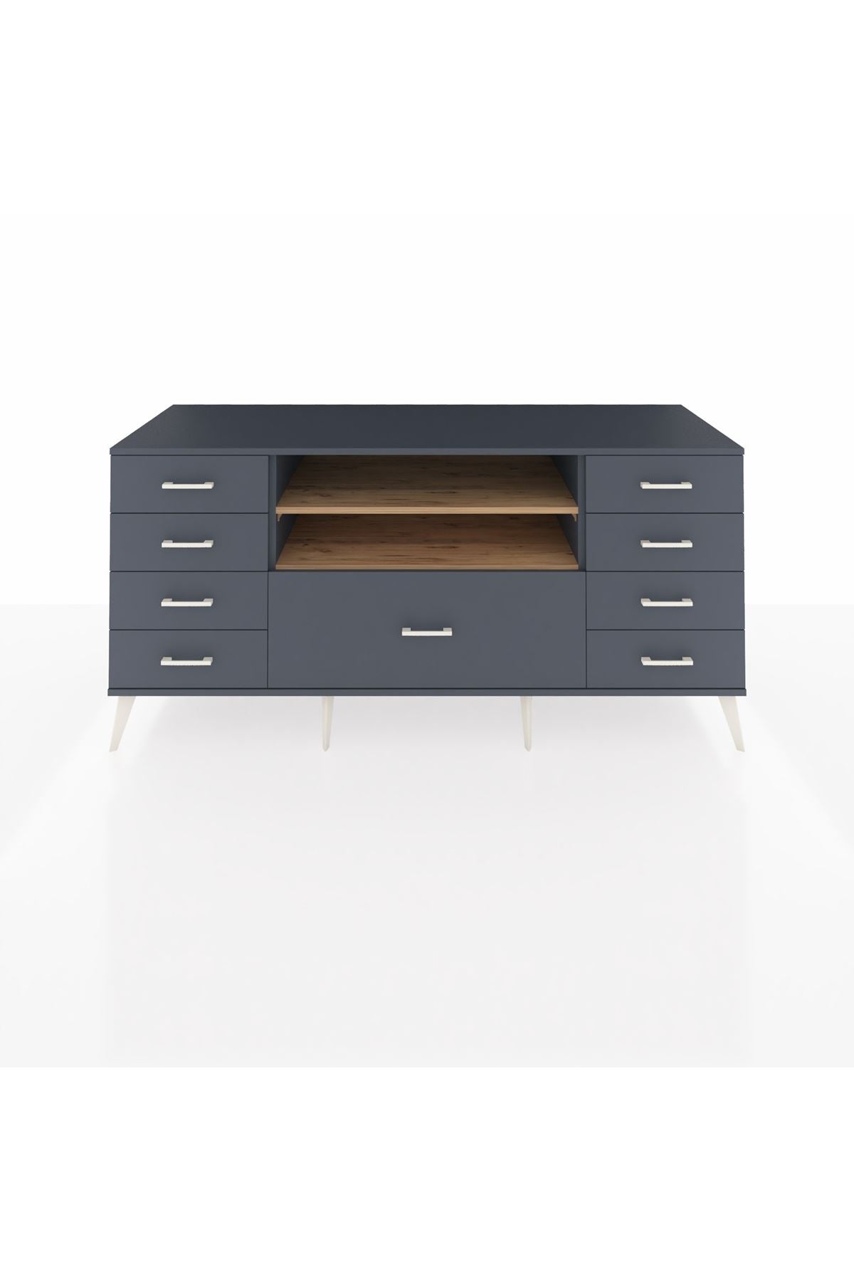 Kronos Konsol 2 Raflı 9 Çekmeceli 176x59x83 - S610M039V11C
