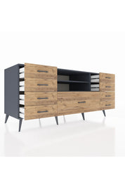 Kronos Konsol 2 Raflı 9 Çekmeceli 176x59x83 - S610M039V18C