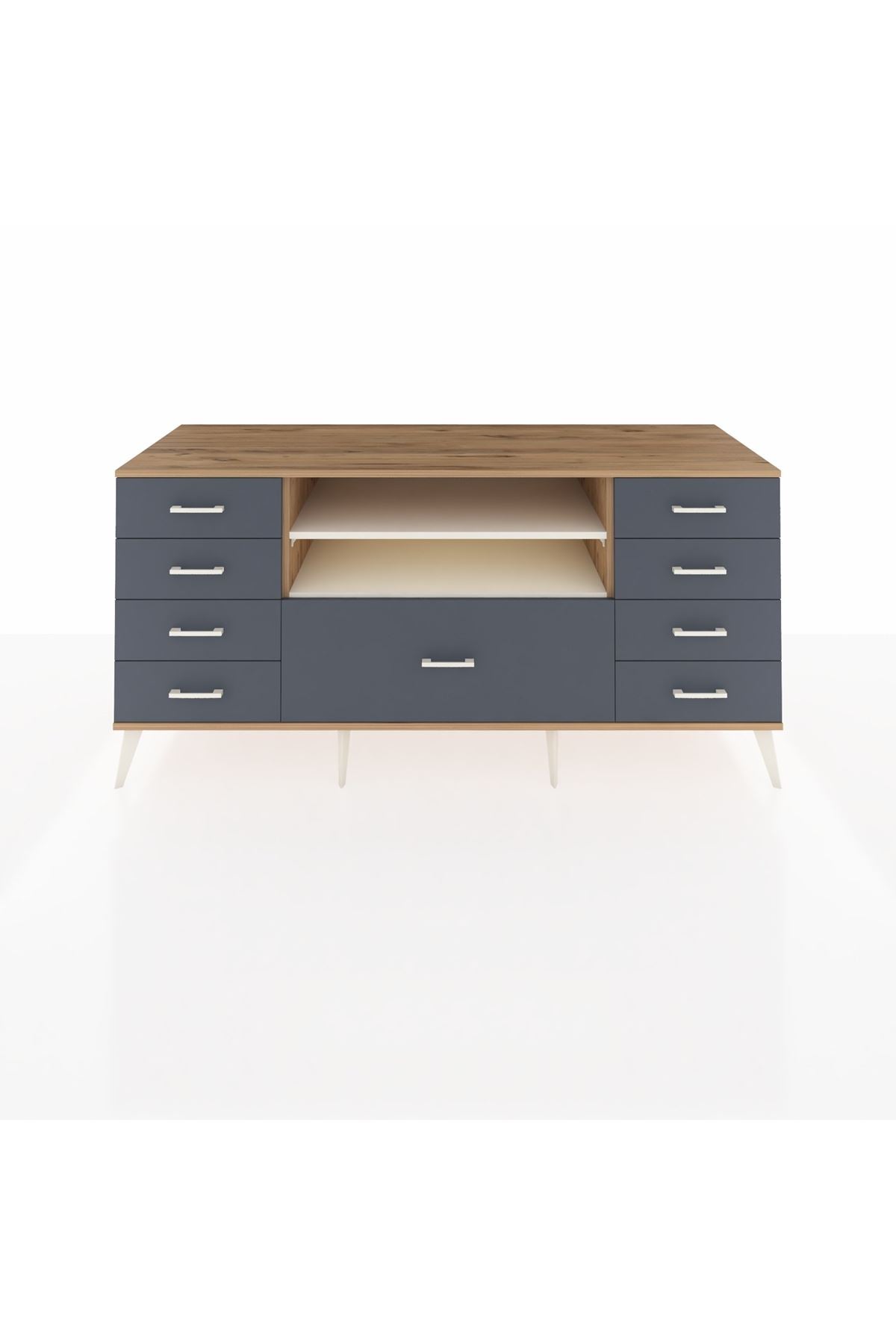 Kronos Konsol 2 Raflı 9 Çekmeceli 176x59x83 - S610M039V23C