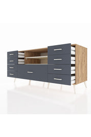 Kronos Konsol 2 Raflı 9 Çekmeceli 176x59x83 - S610M039V23C