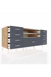 Kronos Konsol 2 Raflı 9 Çekmeceli 176x59x83 - S610M039V23C