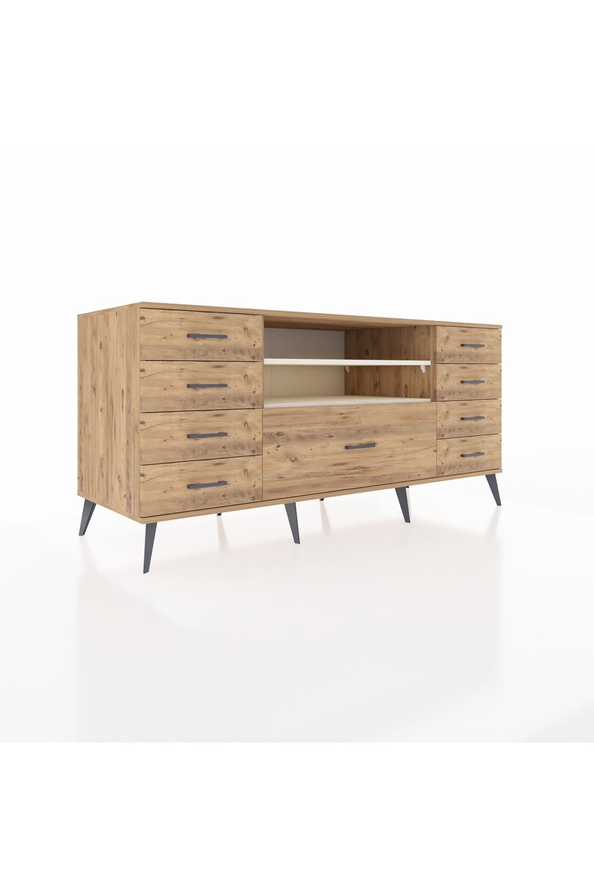 Kronos Konsol 2 Raflı 9 Çekmeceli 176x59x83 - S610M039V24C