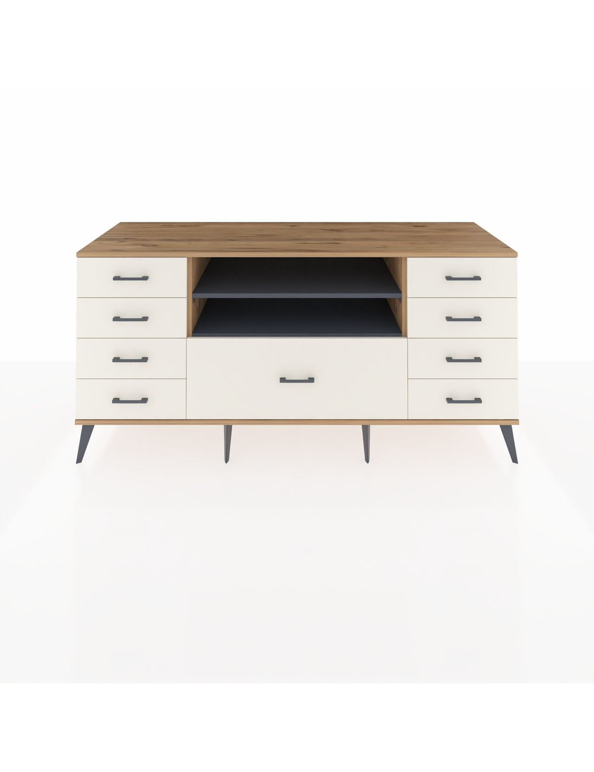 Kronos Konsol 2 Raflı 9 Çekmeceli 176x59x83 - S610M039V25C