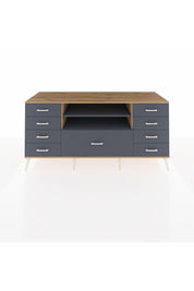 Kronos Konsol 2 Raflı 9 Çekmeceli 176x59x83 - S610M039V26C